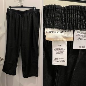 Alfred Dunner Women’s Black Denim Slacks - Size 24W